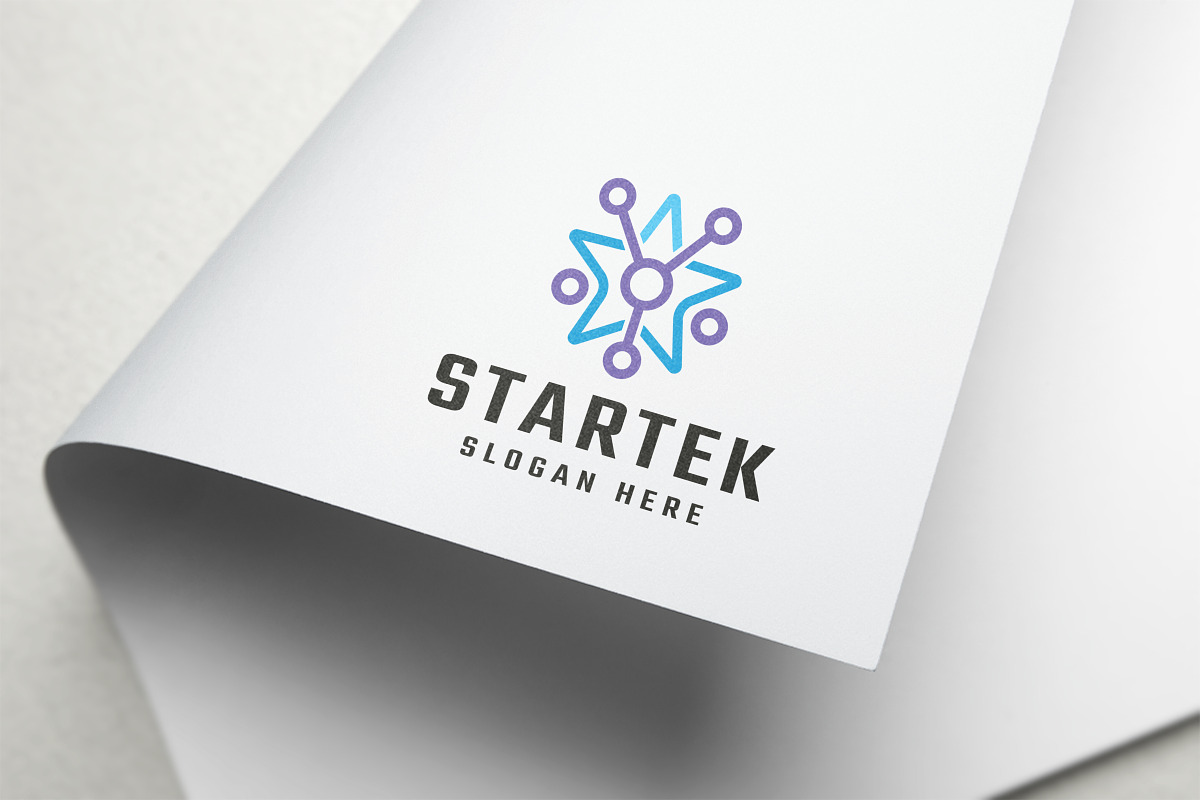 Modern Network Star Technology Logo, a Branding & Logo Template by ...