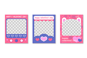 Love social media frame templates, an Illustration by art PVP - market