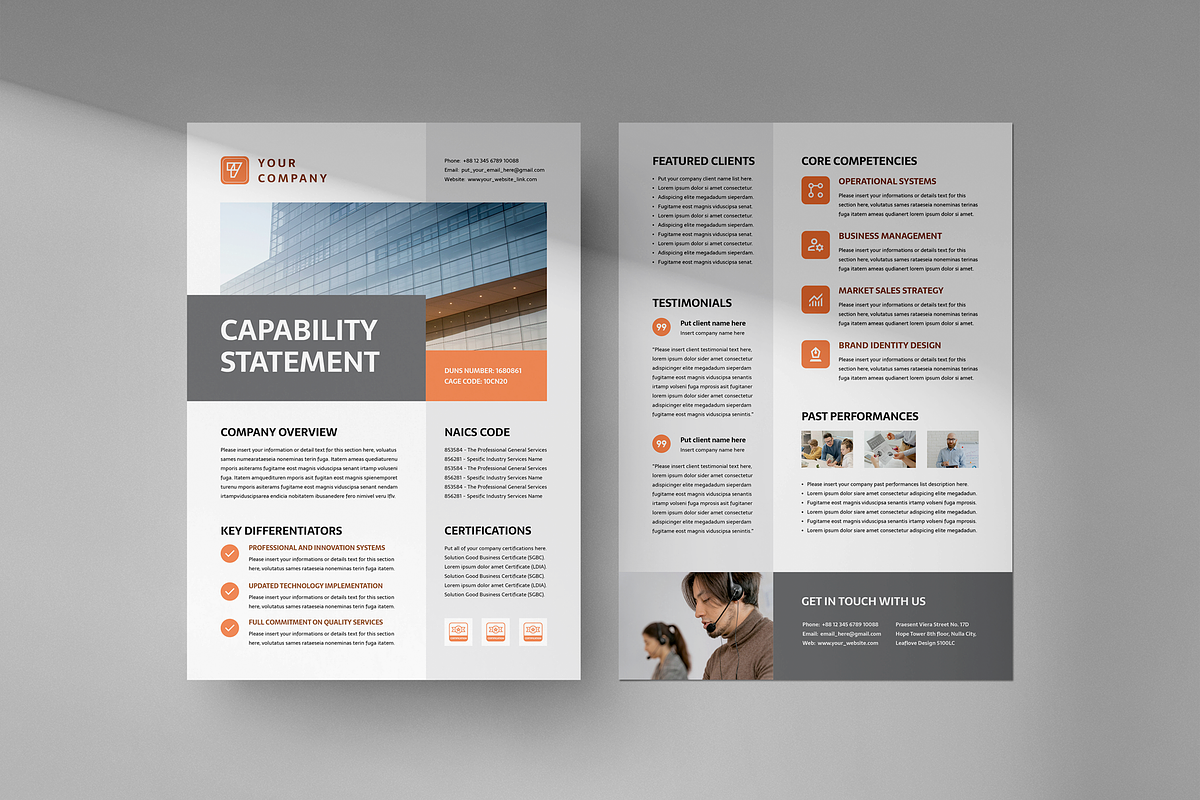 Capability Statement Bundle, a Flyer Template by Leaflove (Photo 7 of 9)