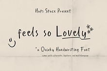 Feels So Lovely Playful Quirky Font