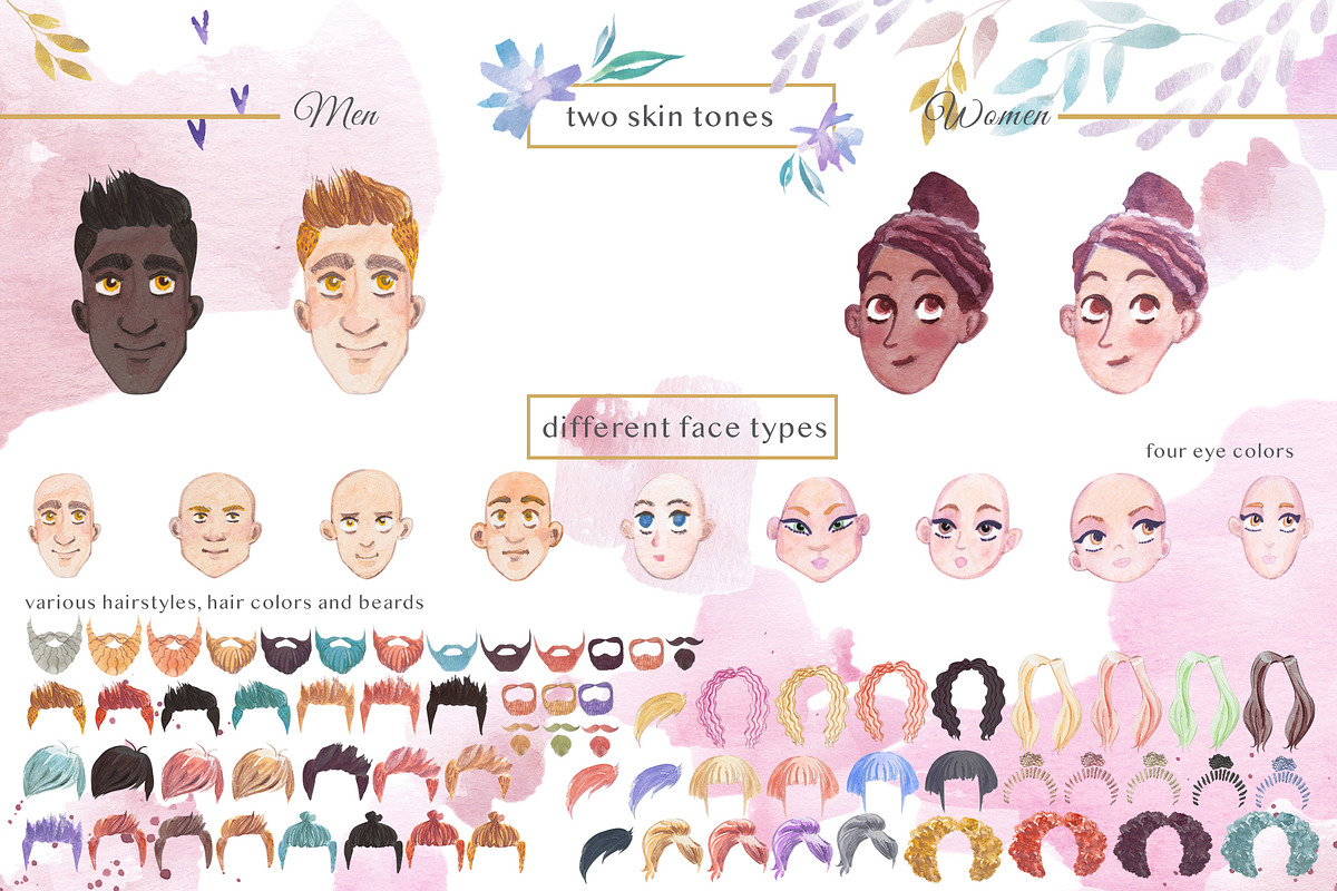 Watercolor Bundle + Font, a Seasonal Illustration by Flo Sacred Art (Photo 14 of 25)