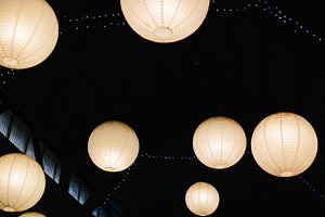 Lanterns stock photo