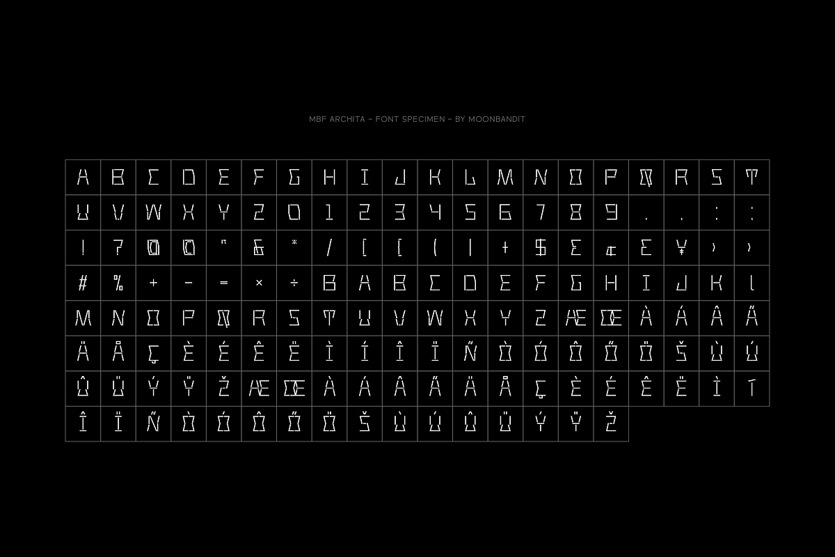 MBF Archita, a Sans Serif Font by MoonBandit (Photo 4 of 6)