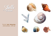 Seashells patterns collection, a Pattern Graphic by Sam2211 (Thumbnail 8 of 13)