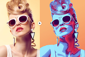 Neon Colored POP ART