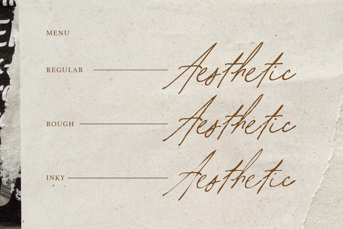 Aesthetic Shine Handwritten Script, a Handwritten Font by Littlehand (Photo 3 of 9)