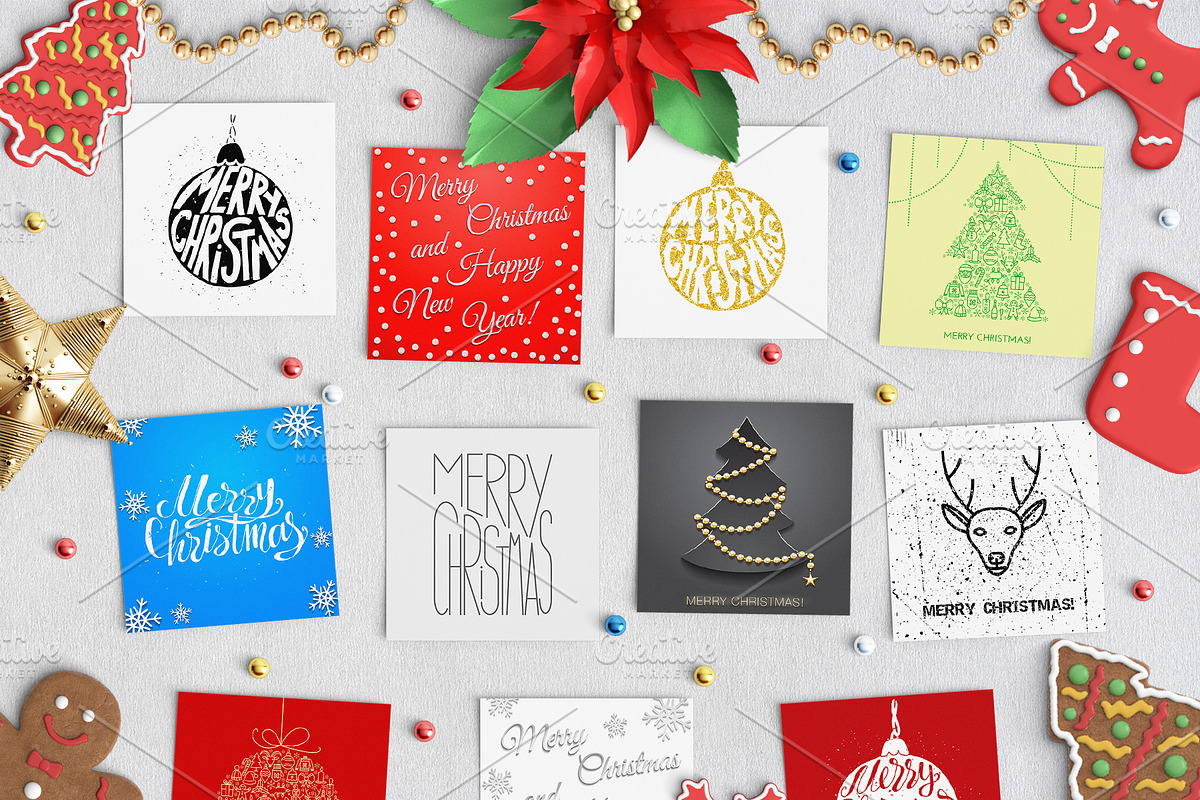 180+ Extremely Christmas Pack, a Seasonal Illustration by Olha Kostiuk (Photo 2 of 15)