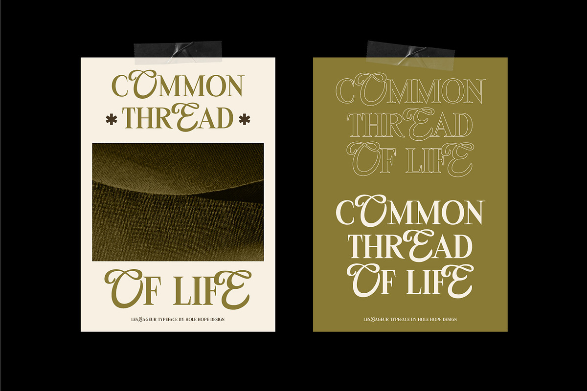 LesBageur | Calligraphic Serif Font, a Serif Font by Hole Hope Design (Photo 8 of 10)