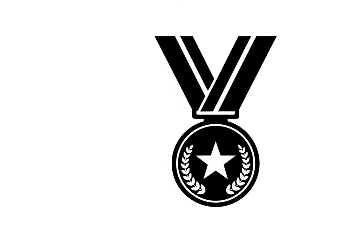 Modern medal icon vector logo design, an Illustration by Amazin_art (Photo 13 of 29)