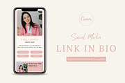 Link In Bio Canva Template | Coach, a Landing Page Template by The Chaos Project (Thumbnail 1 of 7)