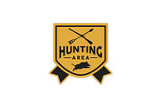 Hunting Area Badge, a Branding & Logo Template by Atlantis X Nurman Arbai (Thumbnail 1 of 2)