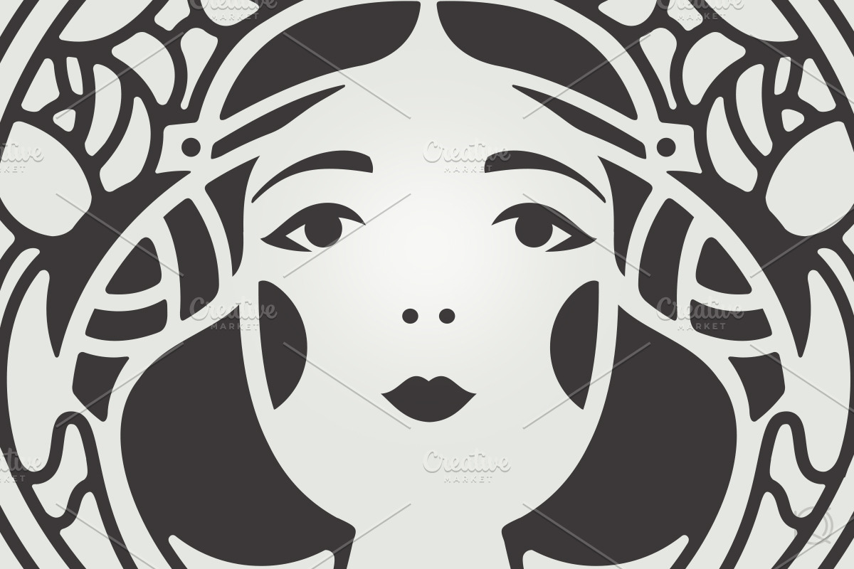 Elegant art nouveau logo, a Branding & Logo Template by OlgaKiseleva (Photo 5 of 6)