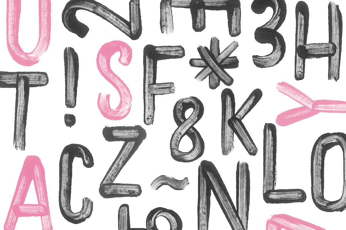 Shine | Brush & SVG Font preview 8