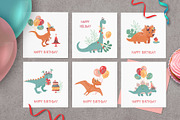Dinosaur's birthday party, an Animal Illustration by Anna Summer (Thumbnail 10 of 11)