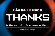Kiota Mono – Geometric Monospace, a Sans Serif Font by Drizy (Thumbnail 10 of 10)