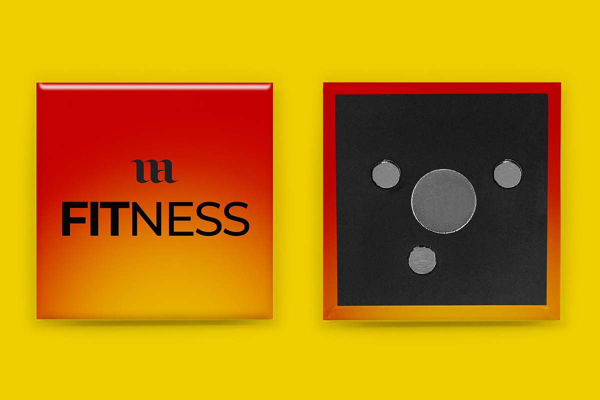 2 Square Button Magnet Back Mockup, a Product Mockup by Mark Anthony Media (Photo 4 of 4)