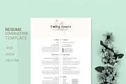 Water Color CV-Resume Tempalate *C, a Resume Template by Showy68 Template (Thumbnail 2 of 3)