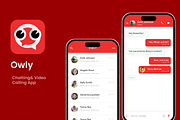 Modern Chatting App | Owly, an UI Kit Template by Opus LabWorks (Thumbnail 1 of 8)