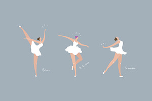 Vector  ballerine characters