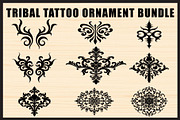Black Tribal Tattoo Art Elements  bu, an Object Graphic by Creativeshirt (Thumbnail 1 of 10)