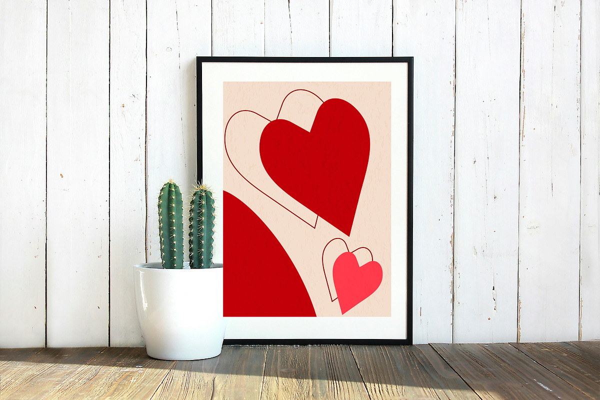 Red hearts flyers|Romantic cards, a Flyer Template by Tati_Kli (Photo 4 of 4)