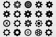 Gear Silhouette SVG, an Object Illustration by newminddesign (Thumbnail 1 of 3)