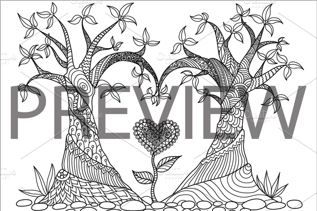 35 Valentine's coloring, an Animal Illustration by Somjai King (Photo 16 of 36)
