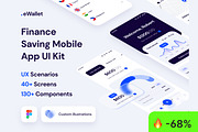 eWallet: Finance Saving Mobile App, an App Template by CreativeUI (Thumbnail 1 of 6)
