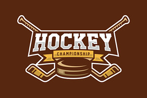 Hockey tournament logo, a Branding & Logo Template by swarnstudio