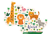 African animals baby collection, an Animal Illustration by MoleskoStudio (Thumbnail 9 of 13)