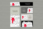Card templates with white bears, a Card Template by Kudryashka (Thumbnail 3 of 14)