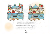 Cooking Chef's Kitchen Bundle PNG, a Food Illustration by KaramfilaS (Thumbnail 2 of 7)
