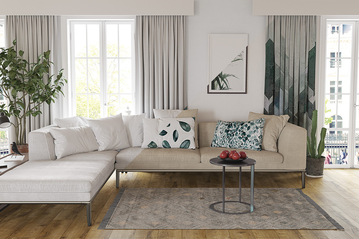 Textil Interior Mockup Set 01, a Mockup by Easy Mocks