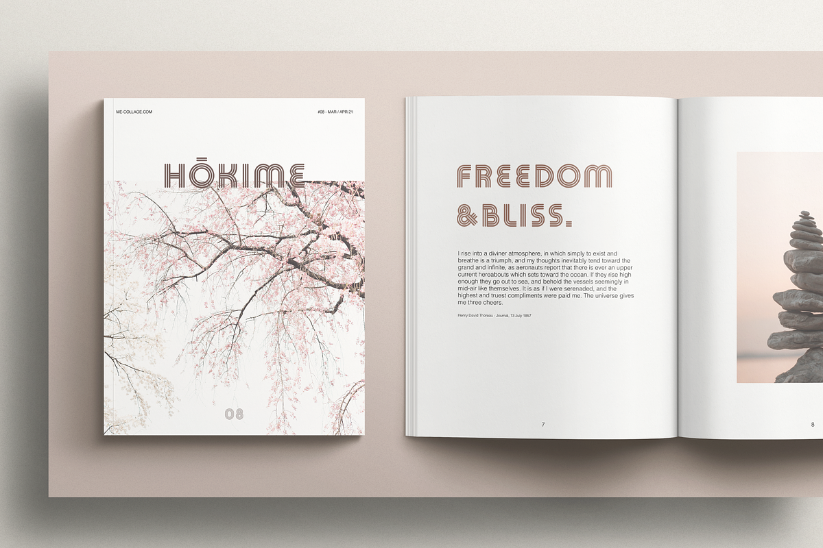 HOKIME - Zen Font With a Retro Vibe, a Sans Serif Font by ME_COLLAGE (Photo 2 of 17)