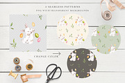 Watercolor Easter bunny, a Seasonal Illustration by LeriaArt watercolor (Thumbnail 8 of 13)