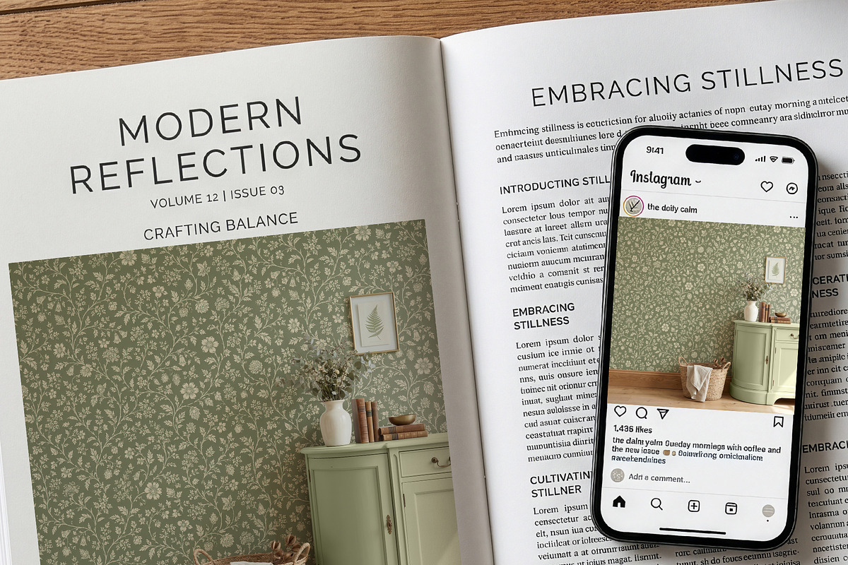 Farmhouse Wallpaper Mockup PSD, a Household Mockup by 1001 mockups (Photo 5 of 10)