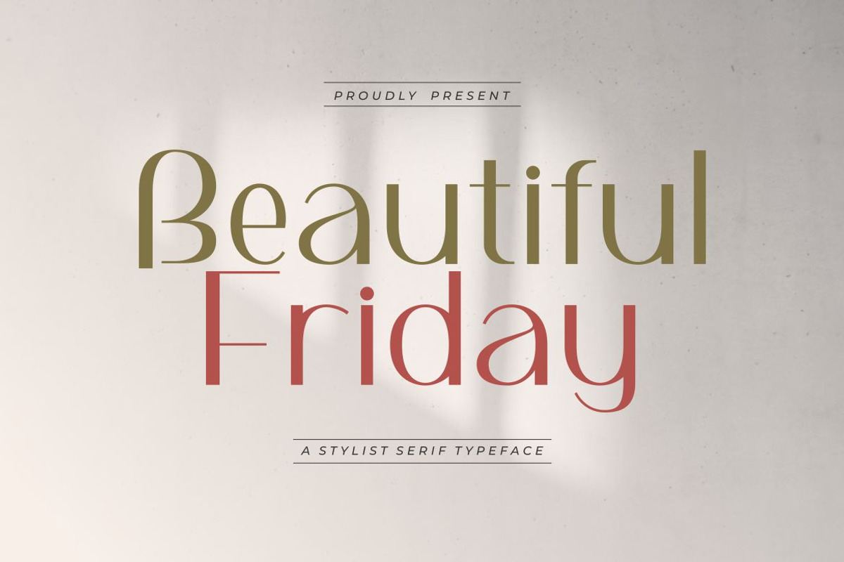 Beautiful Friday, a Sans Serif Font by elevencreateam (Photo 1 of 9)