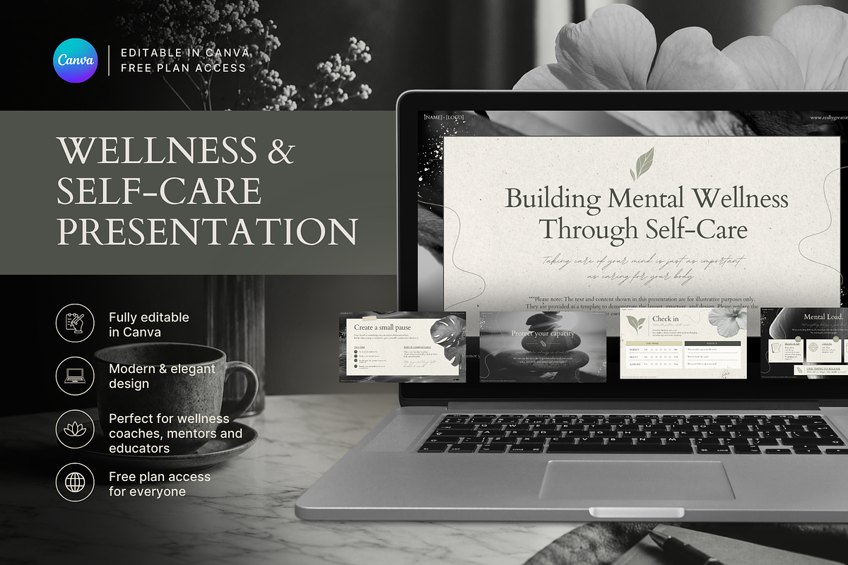 Mental Wellness Guide & Deck, a Presentation Template by Make It Yours Lab. (Photo 1 of 18)