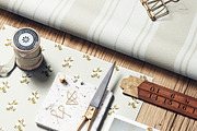 Flat Lay Material Board Mockup, a Merchandise Mockup by creatsy5 (Thumbnail 9 of 11)