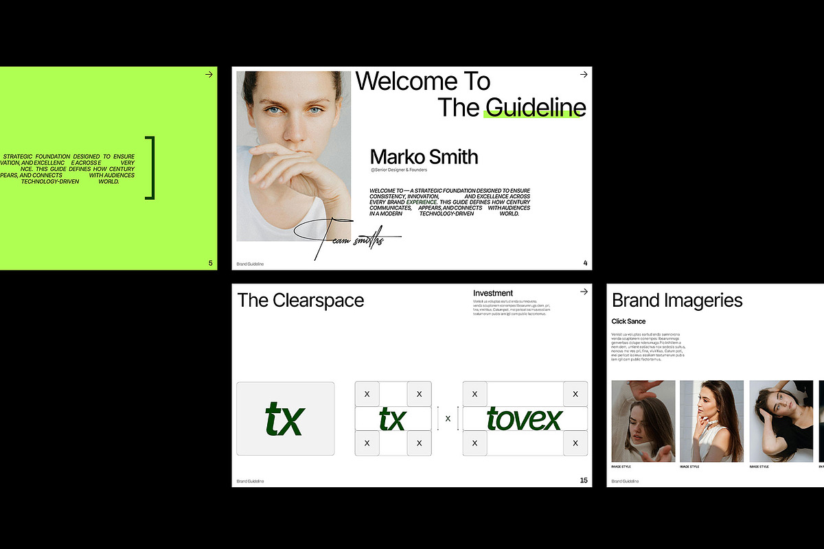 Modern Brand Guideline Deck Template, a Branding & Logo Template by Templeste (Photo 2 of 8)