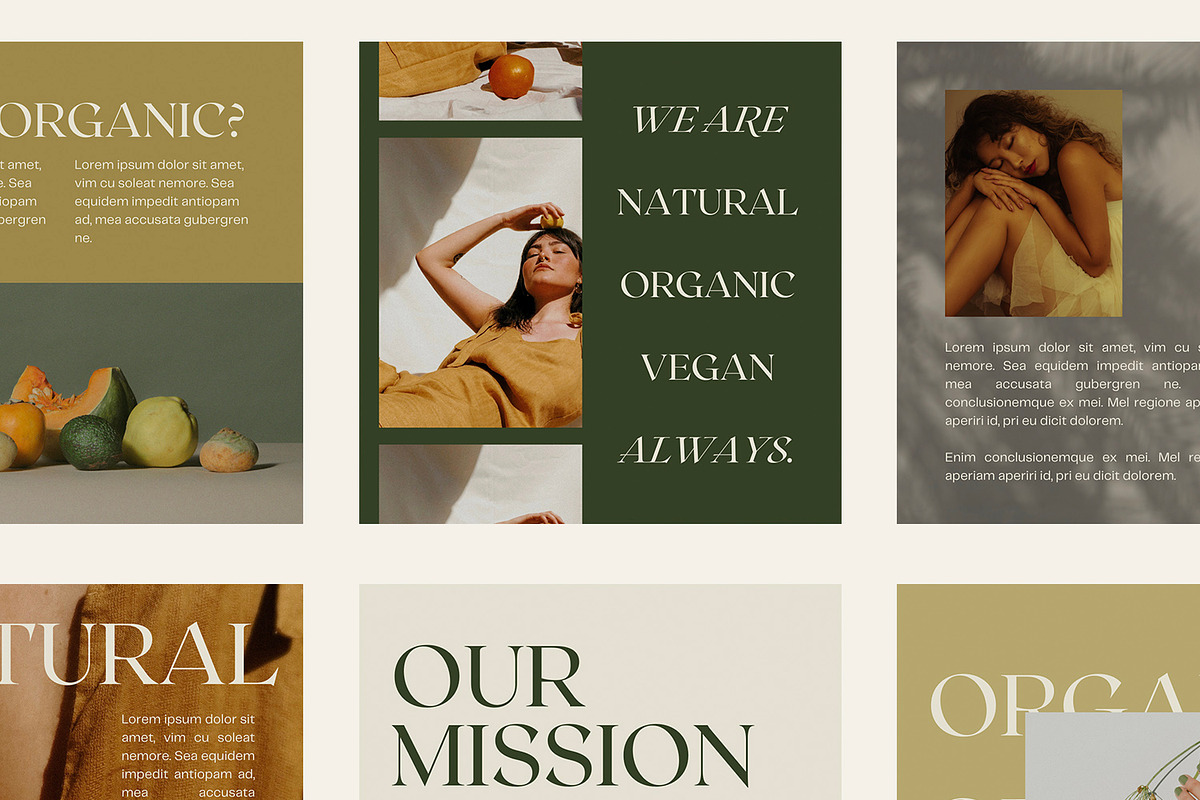 Gaia Natural Canva IG Template, a Social Media Template by JZ Creative Space (Photo 3 of 5)