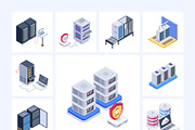 Data Center Isometric Icons, an Emoji Icon by Vectors Market (Thumbnail 7 of 9)