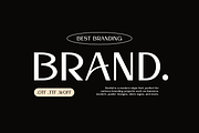 Reofat - Brand Logo Font, a Sans Serif Font by Iqsiart Studio (Thumbnail 7 of 15)