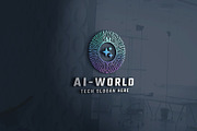 Artificial Intelligence Tech Logo, a Branding & Logo Template by Design_Planet (Thumbnail 1 of 4)