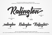 Ralington Script, a Script Font by Brosnes (Thumbnail 3 of 5)
