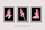 7 Devil Pinup VDay Girls Clipart, a Person Illustration by Ashley Katrina (Thumbnail 8 of 9)