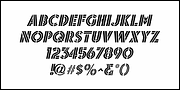 Dual Line Stencil JNL, a Sans Serif Font by Jeff Levine Fonts (Thumbnail 5 of 5)