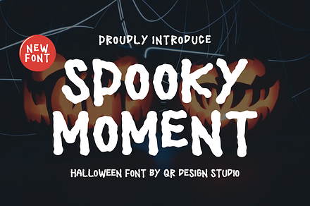 Spooky Moment - Halloween Font, a Handwritten Font by QR Design Studio