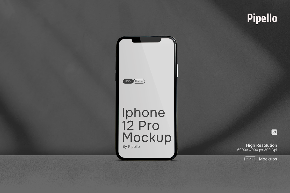 Iphone 12 Pro Mockup 03, an iPhone Mockup by Pipello Grafik (Photo 1 of 4)