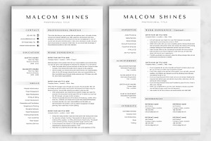 Resume/CV - The Shines